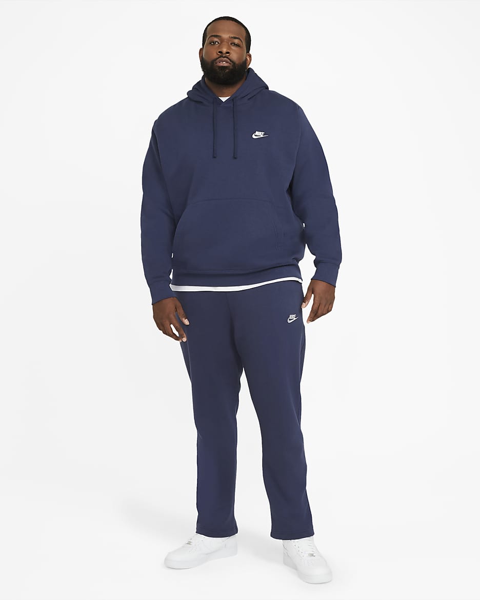 Navy blue nike pullover hoodie sale